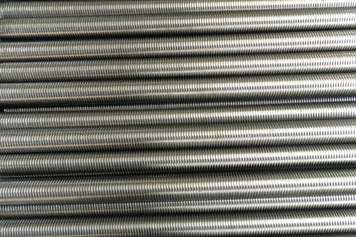 Hot dip galvanized steel threaded rod for tunnel mining support