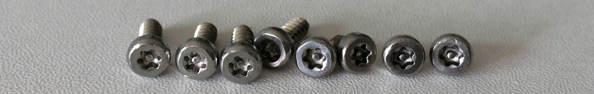 SS304 Self-tapping flat head Torx Pin Screw M3 2
