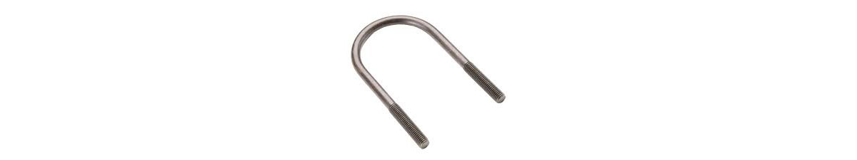 Carbon steel u bolt with 4 hex nuts 