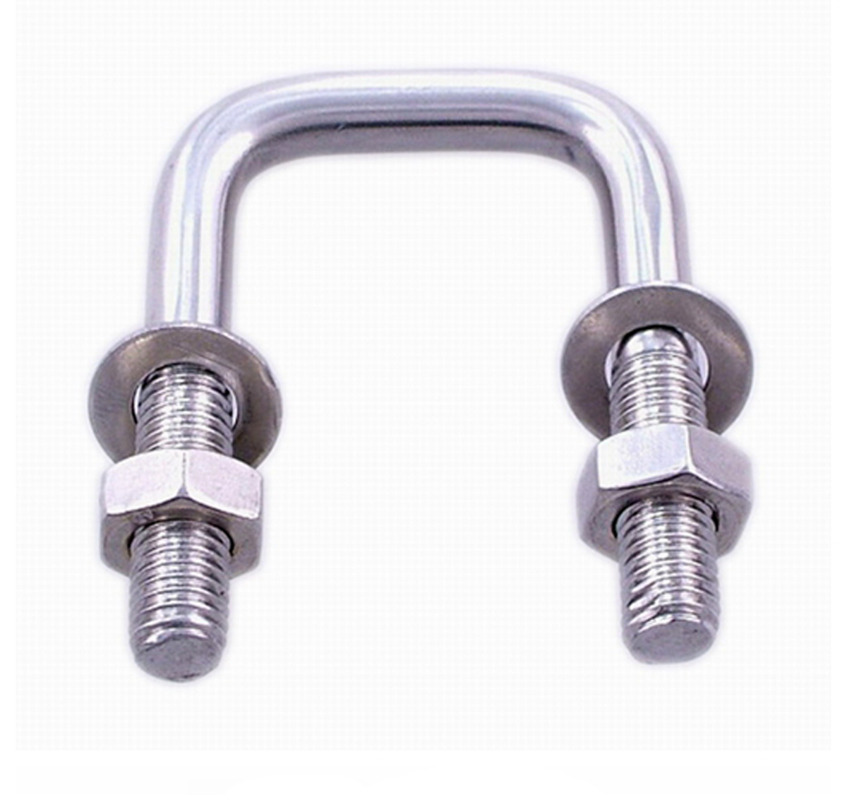 Stainless Steel SS316 U Bolts With Two Washers And Nuts Pipe Clamp