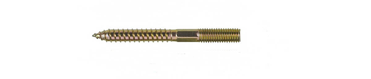Zinc color coated Basin screw with Hexagonal head 