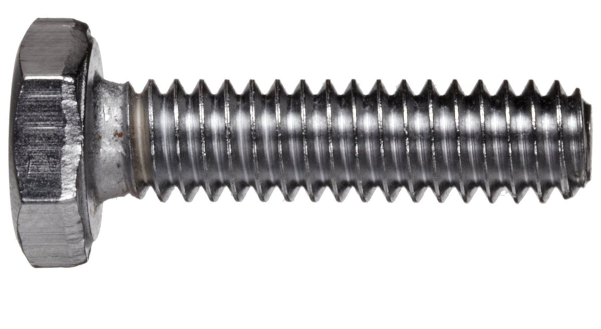 Hardware hex bolt and nut 