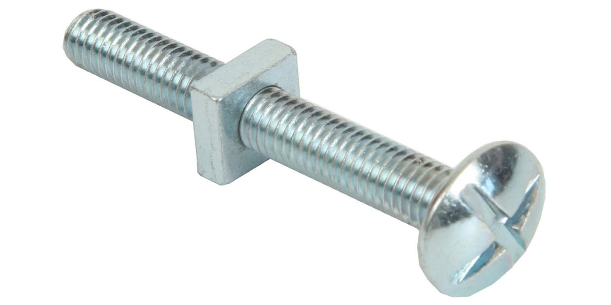 Galvanized roofing bolt with square nut