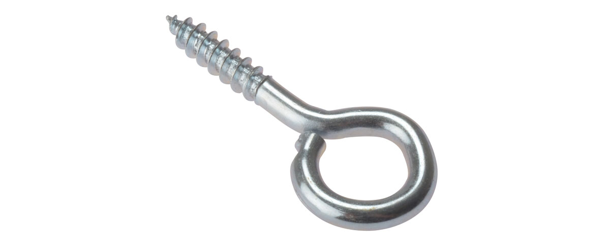 GAL IRON SCREW EYE AND SCREW HOOK