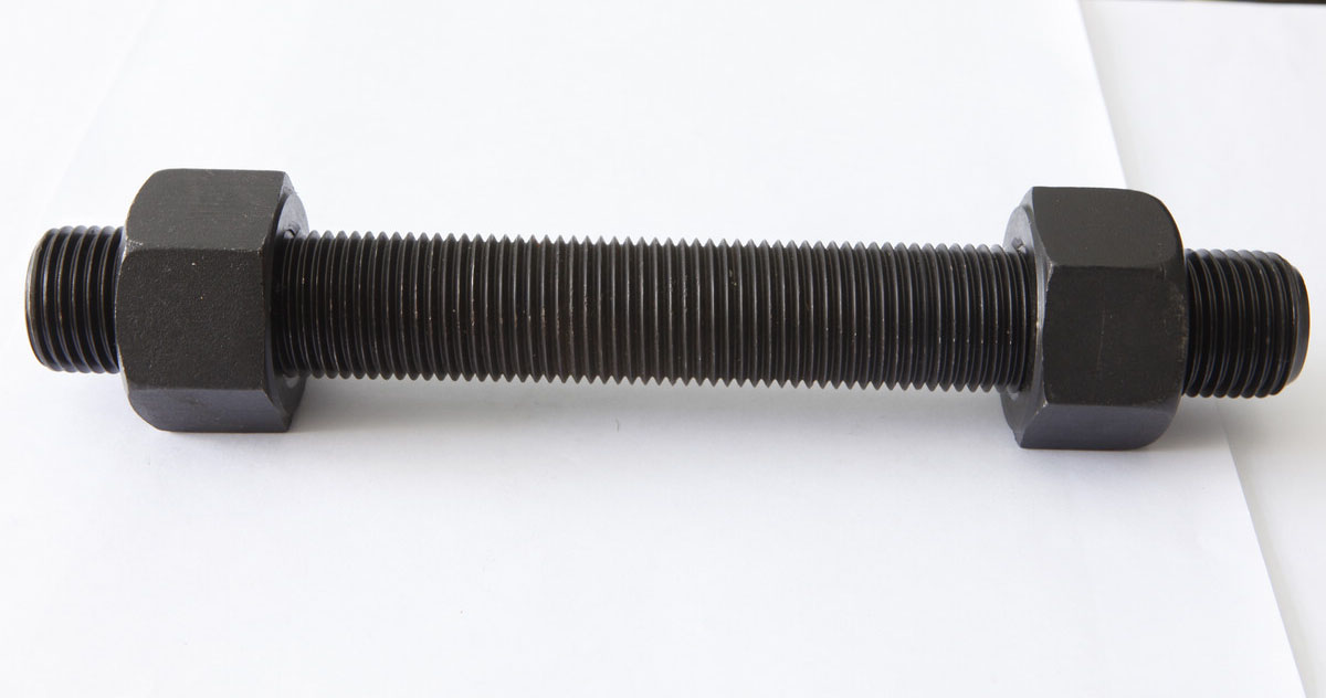 304 SS Stud Bolt with Two Nuts M8 
