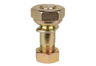 Zinc finished car wheel bolt