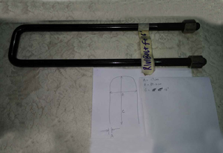 China 45 C U Bolts with Nuts 17X80.2X16