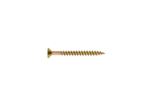 China Yellow Zinc Plated Galvanized Chipboard Screw CSK Head Pozi 6X200/70