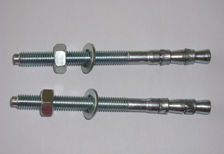 Zinc Plated Galvanized Carbon Steel Wedge Anchor Assembly M10X120