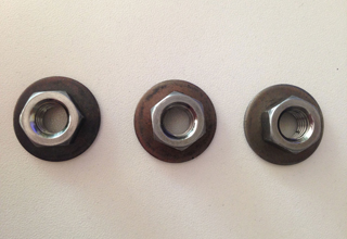 Nut+Convex Spring Washer, Plain M8