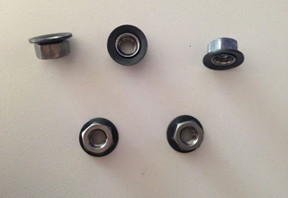 Nut+Convex Spring Washer, Plain M6