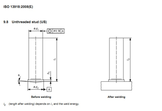 Welding Stud Typ US (unthreaded stud), 5x25mm