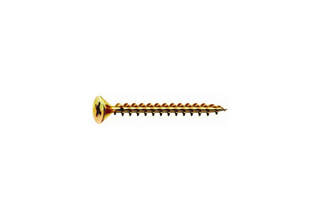 Wood Screws, Yellow Zinc Plated Wood Screws, 3.5 x 16