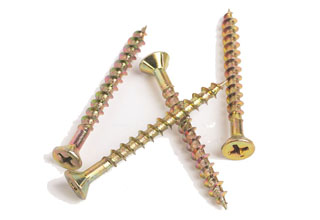 Wood Screws, Yellow Zinc Plated Wood Screws, 4 x 60
