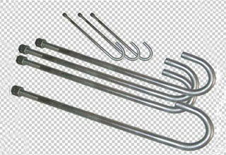 J Bolts, Stainless Steel 316 J Type Foundation Anchor Bolts, M22X80mm