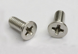 Aluminium Alloy Machine Screws, Countersunk Hex Head M6 x 30mm