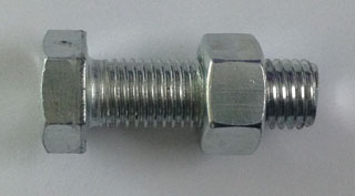 Zinc Plated Galvanized Carbon Steel Hex Bolts with Nuts M16X60
