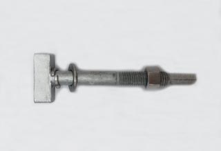 Zinc Plated Galvanized Carbon Steel T Bolts Assembly M12X129