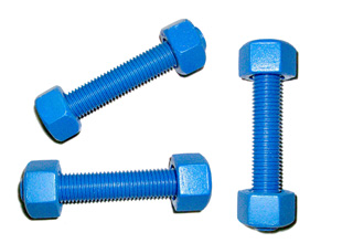 China ASTM A193 B7 Stud Bolts C/W 2 Nuts A194 GR.2H, 5/8X135