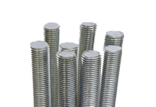 Zinc Plated Threaded Rod With Nuts, 1/2X1000