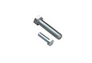 Din 933 Silver Zink-Coated Screws, M8x25