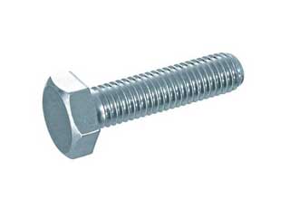 Din 933 Silver Zink-Coated Screws, M8x30