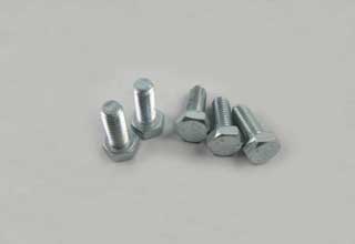 Din 933 Silver Zink-Coated Screws, M8x40