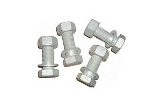 1/2 A193 B7 Stud Bolt C/W 2PC A194 2H Heavy Hex Nut , H.D.G