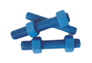 ASTM A193 B7 Stud Bolts With ASTM A194 2H Heavy Hex Nuts, 1-5/8X3000