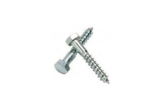 Coach Screws, Carbon Steel M6 x 80mm
