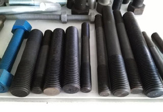 Alloy Stud Bolts, ASTM A-193 Gr. B7 Black 1-7/8 x 12-1/2