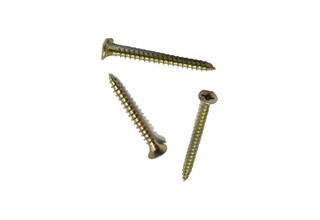 Wood Screws, Yellow Zinc Plated Flat Head Wood Screws, 5 x 75mm