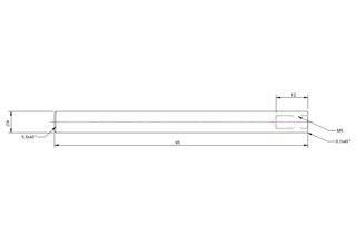 Parallel Pins, Stainless Steel Parallel Pins with internal thread, M8X95mm