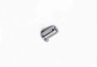 Rivet Nuts, Aluminium Round Shank Flat Head Open End M8x18.5mm