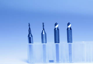 High performance tungsten solid carbide micro endmills