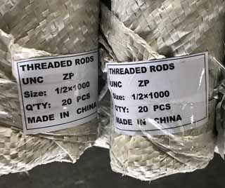 ZP Threaded Rods, 1m threaded rods, Carbon Steel Zinc Plated Threaded Rods 2