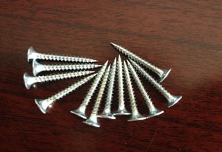 Fine thread and coarse thread black steel drywall screw