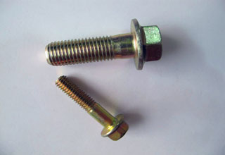 M12 Zinc Plated Flanged hex bolt 