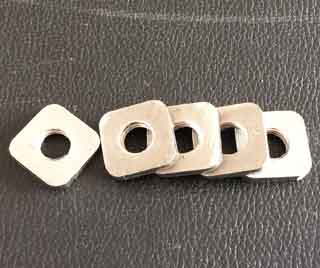 RVS Square Plate with threaded hole, SS304 Square Nut with threaded hole, A2 Square plate with threaded nut 2
