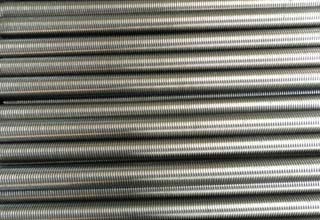 Hot dip galvanized steel threaded rod for tunnel mining support