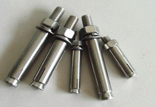 Many Types of Sleeve Anchors with Hex Flange Nuts Bolts