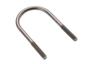 Carbon steel u bolt with 4 hex nuts 