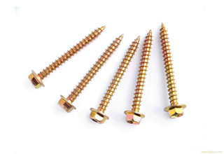 Grade 8.8 finished flange wood screw