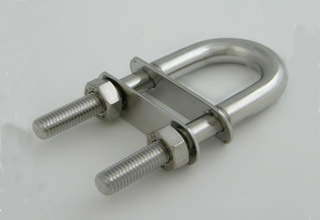 Standard size High quality Induction Hardened alloy steel U bolts with plate