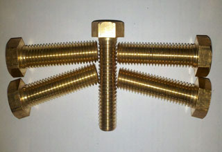 High Quality Copper Plating Hex Bolts