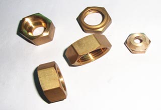 DIN6923 brass flange nuts