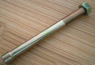 truck parts zinc plated center bolt