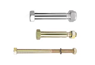 zinc coating center bolt with small hex nut for truck 