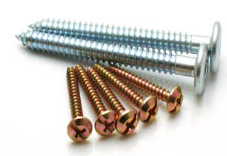 Drywall screw harden heat treating fine or coarse thread phosphated or zinc