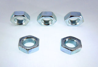 Carbon steel zinc plated hexagon nuts for bolts